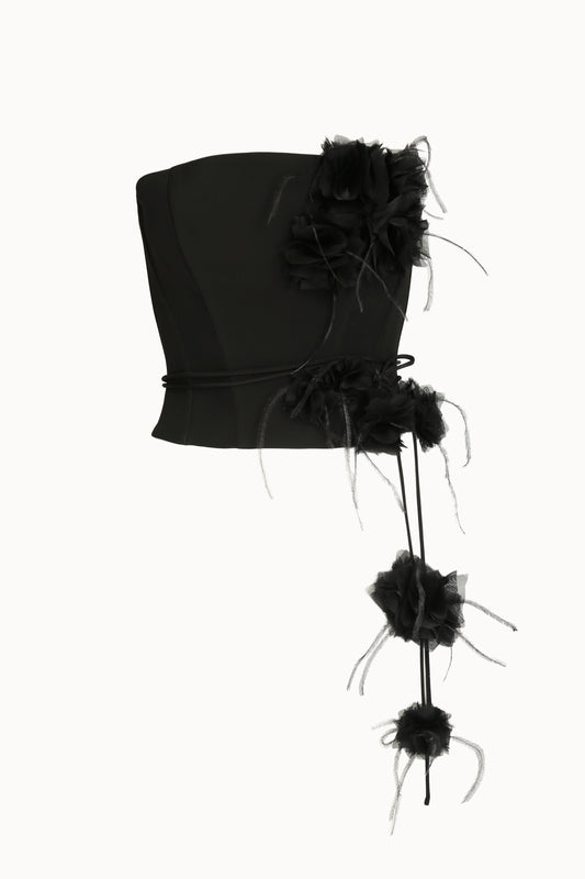 Black Flower Corset