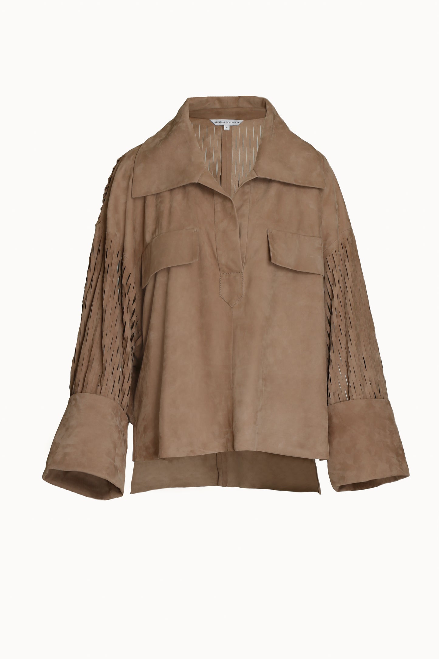 Cut-Out Work Lounge Suede Top