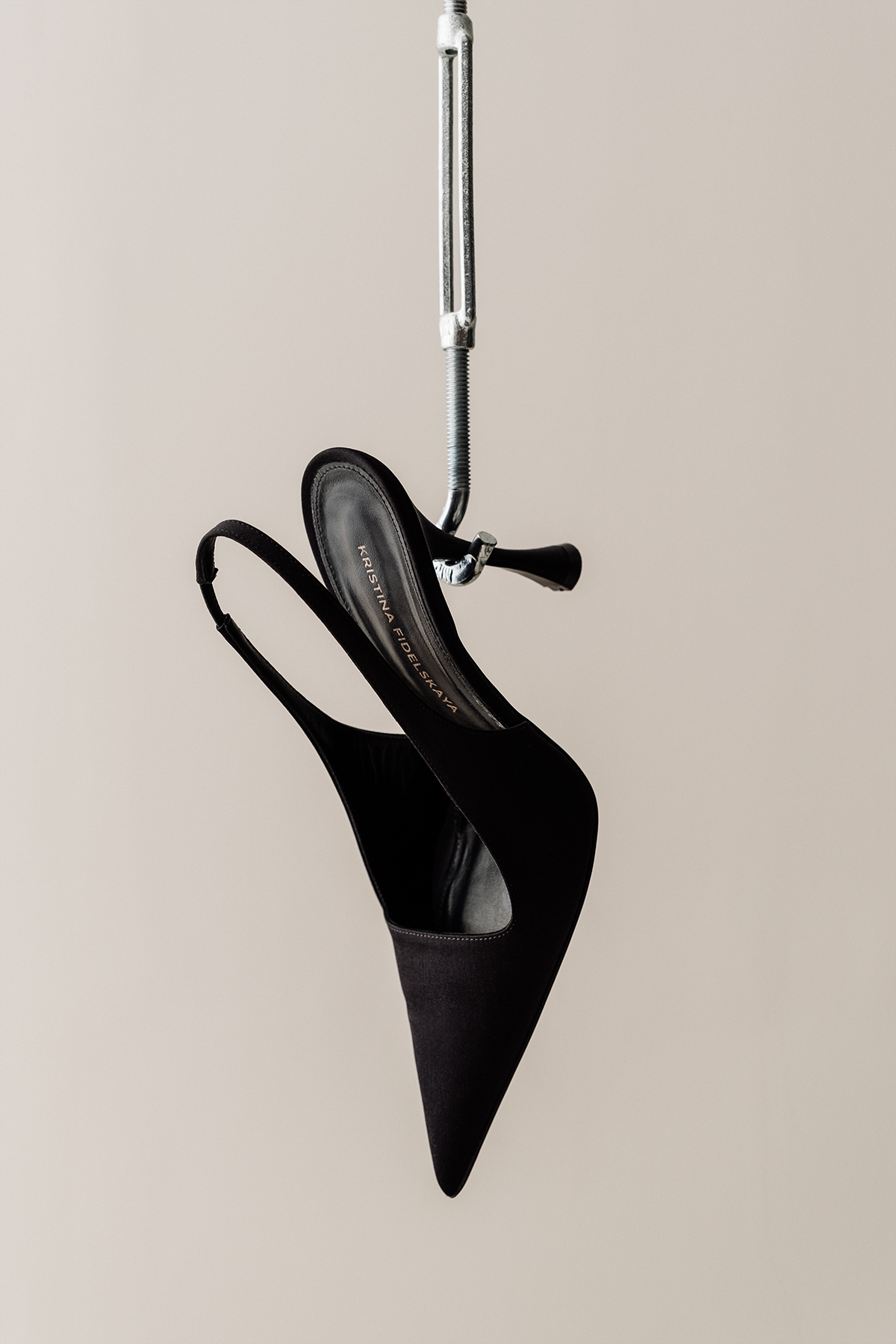 Her Satin Black Heels