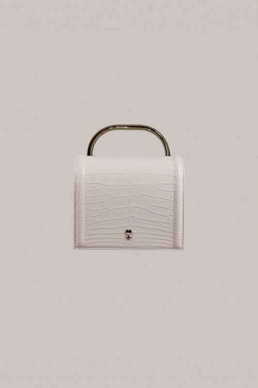 Her Anima Bag in White Crocodile