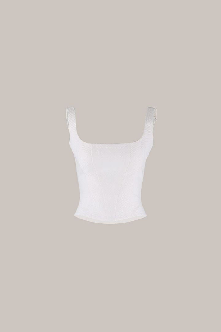 Her Ivory Strap Corset