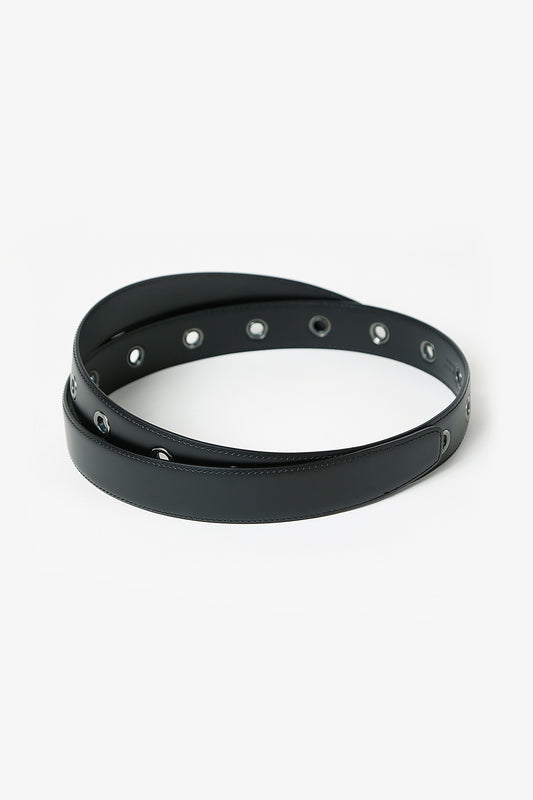 Her Wrap Around Leather Black Belt