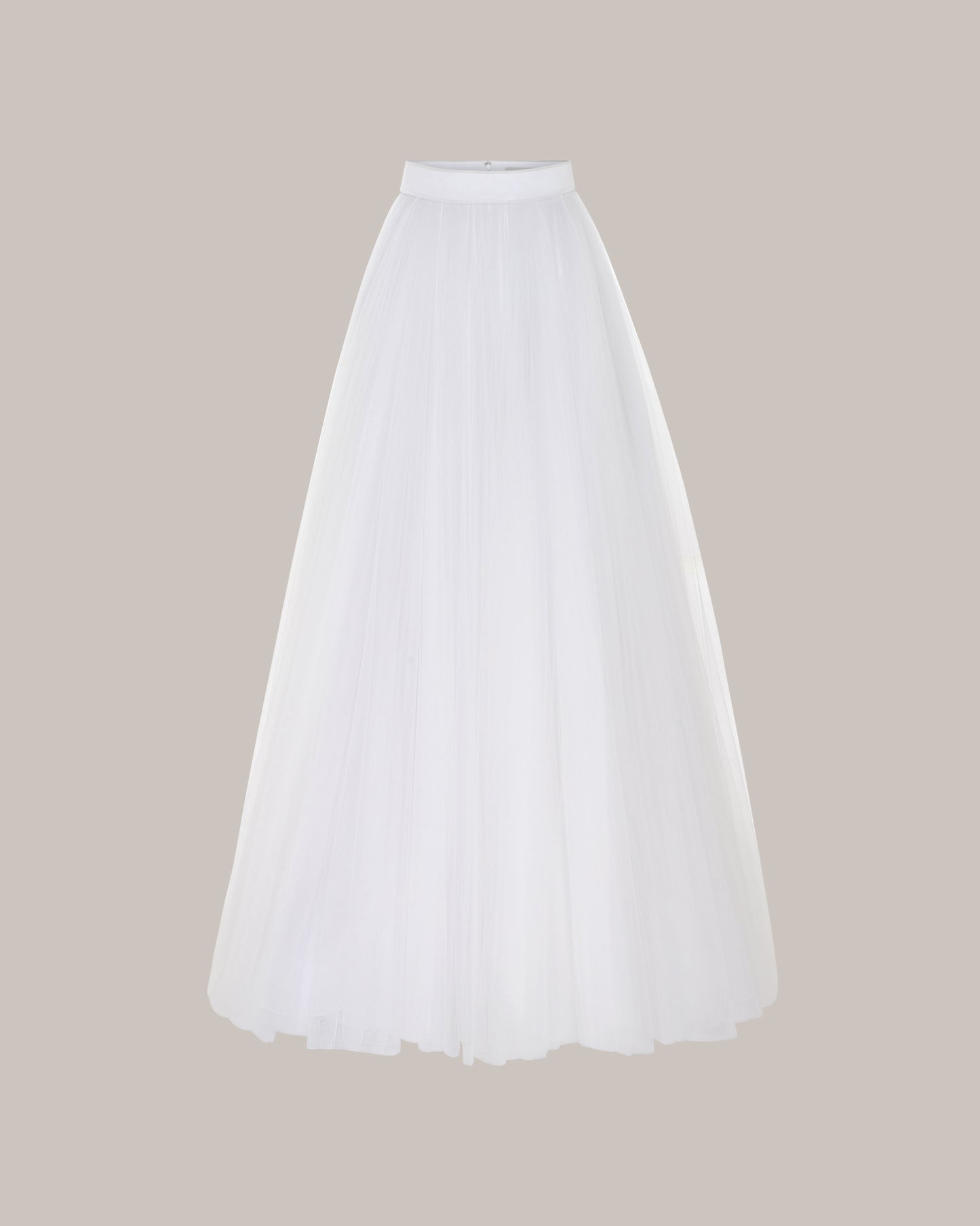 Her White Dramatic Maxi Skirt