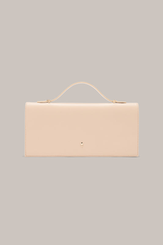 Her Beige Leather Bag