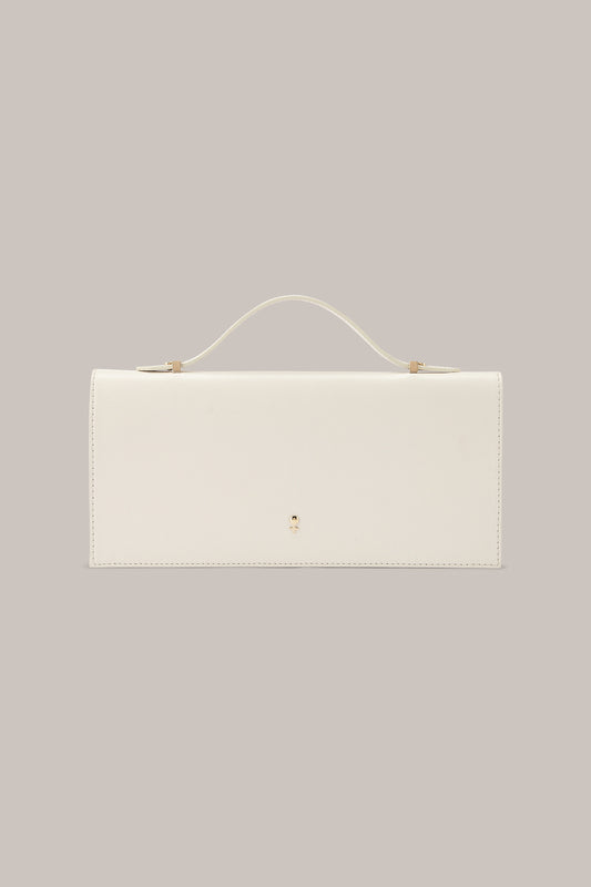 Her White Leather Bag