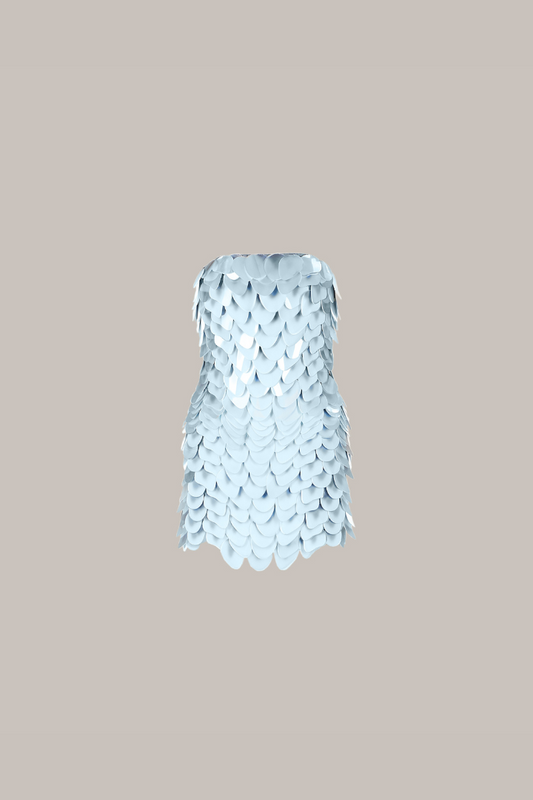 Her Sequin Mini Blue Dress