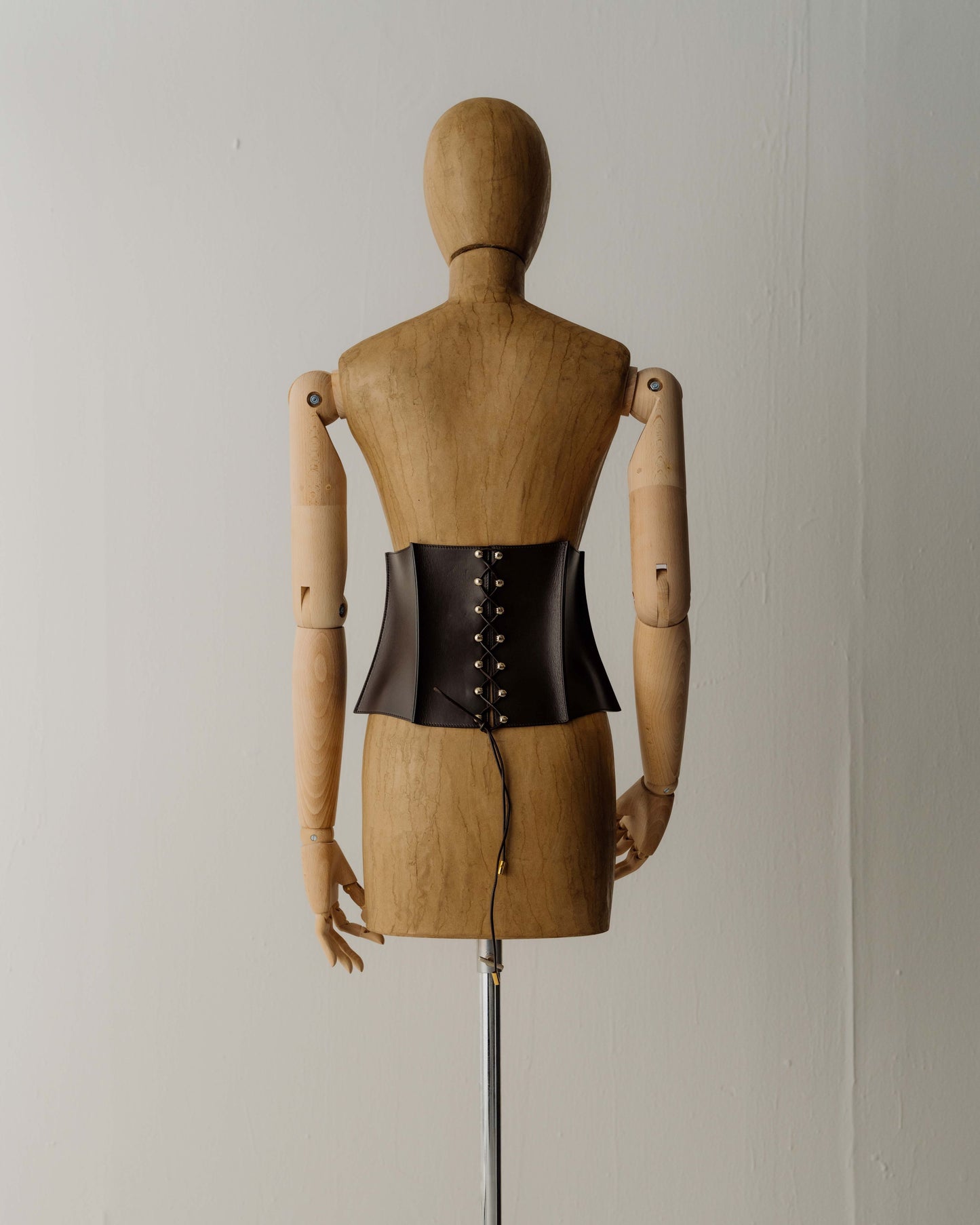 Her Leather Dark Brown Corset