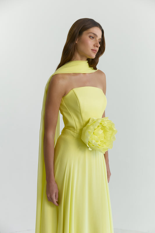 Her Eva Yellow Dress