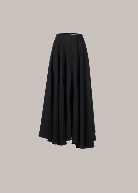 Her Midi Black Skirt
