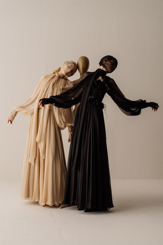 Her Flower Black Corset