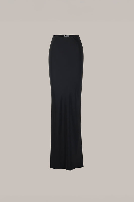 Her Long Lounge Black Skirt