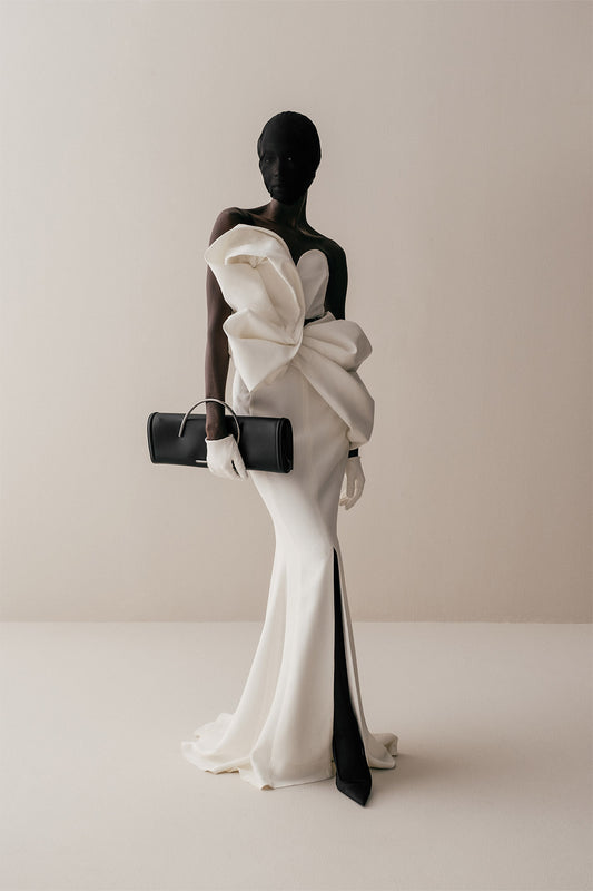 Her High Waist Long Off White Skirt