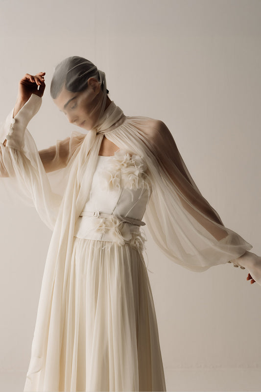 Her Flower Off White Corset