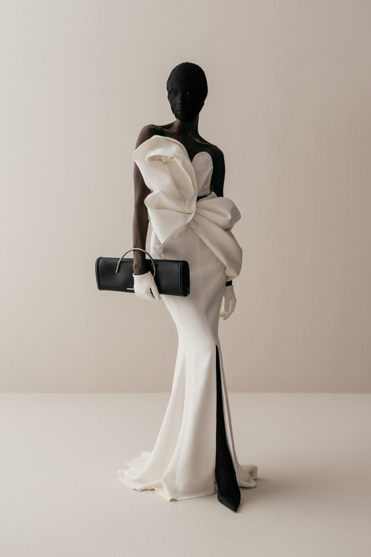 Her High Waist Long Off White Skirt