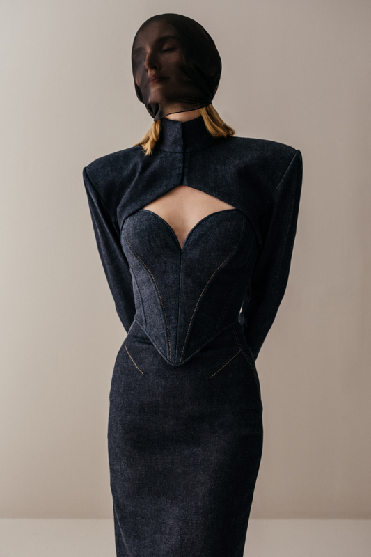 Her Heart Denim Corset