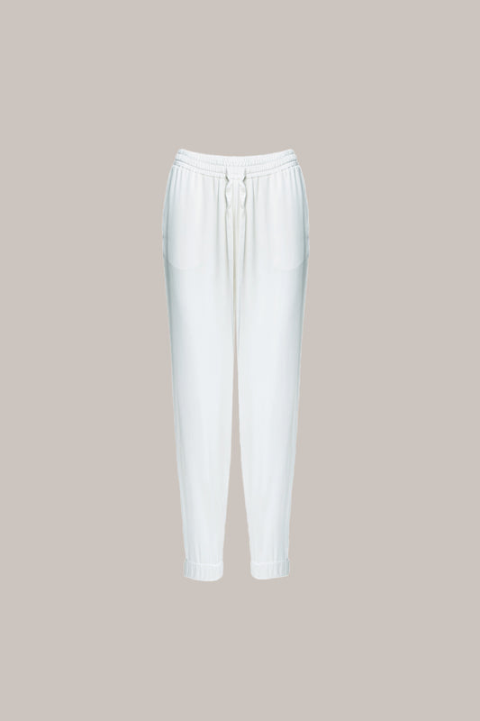 Her Silk Travel Off White Trousers