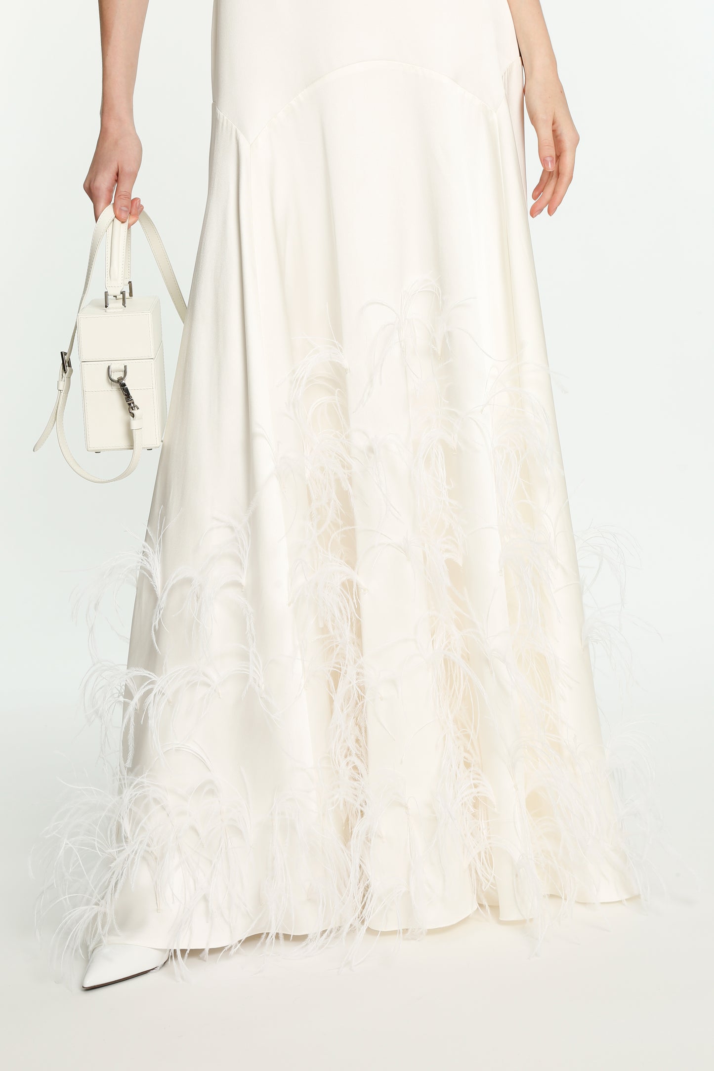 White Cami Evening Dress