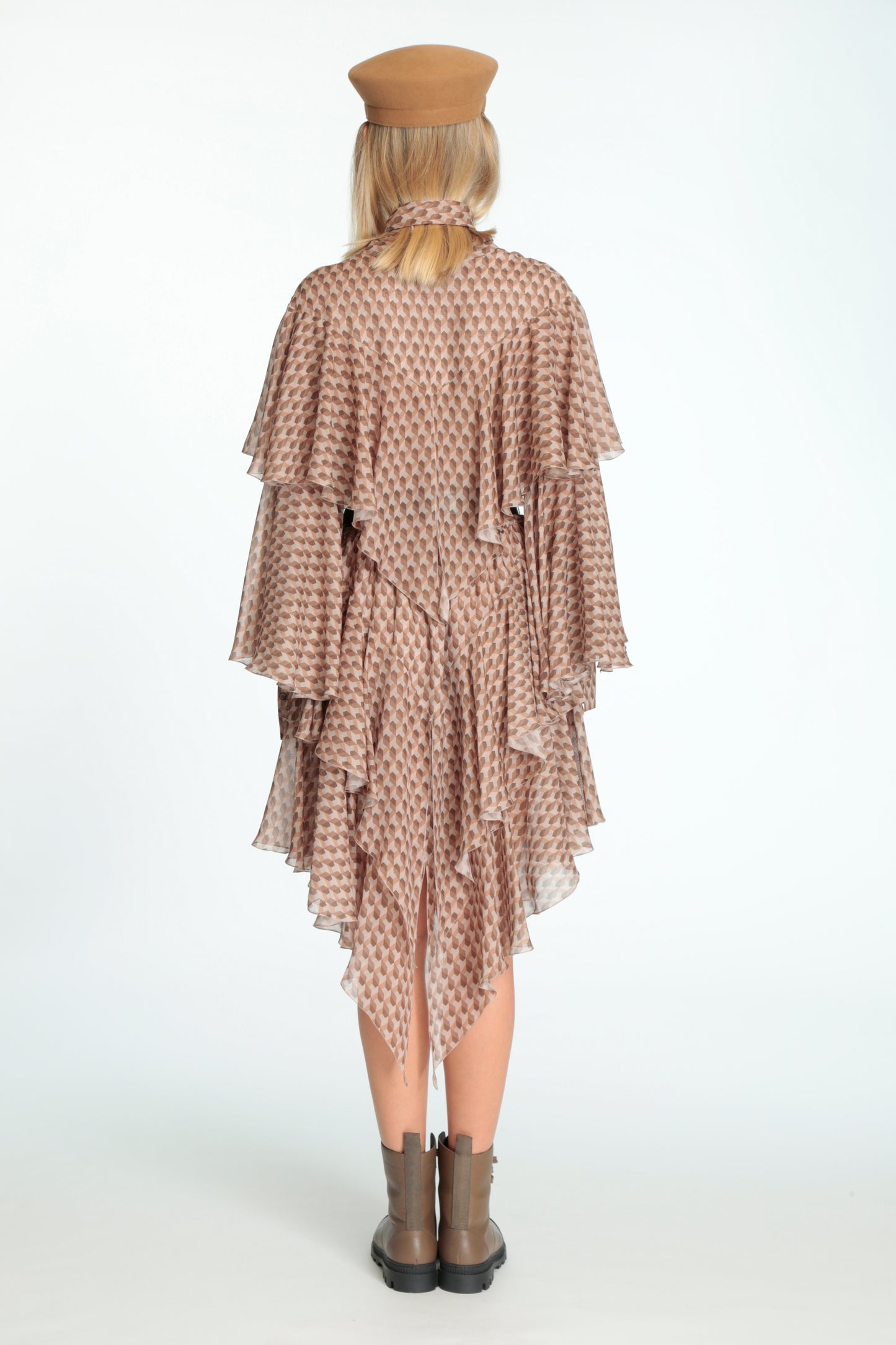 Printed Ruffle Dress