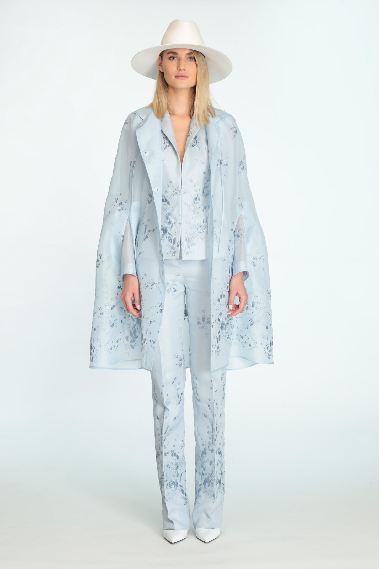Floral Embroidered Silk Jacket