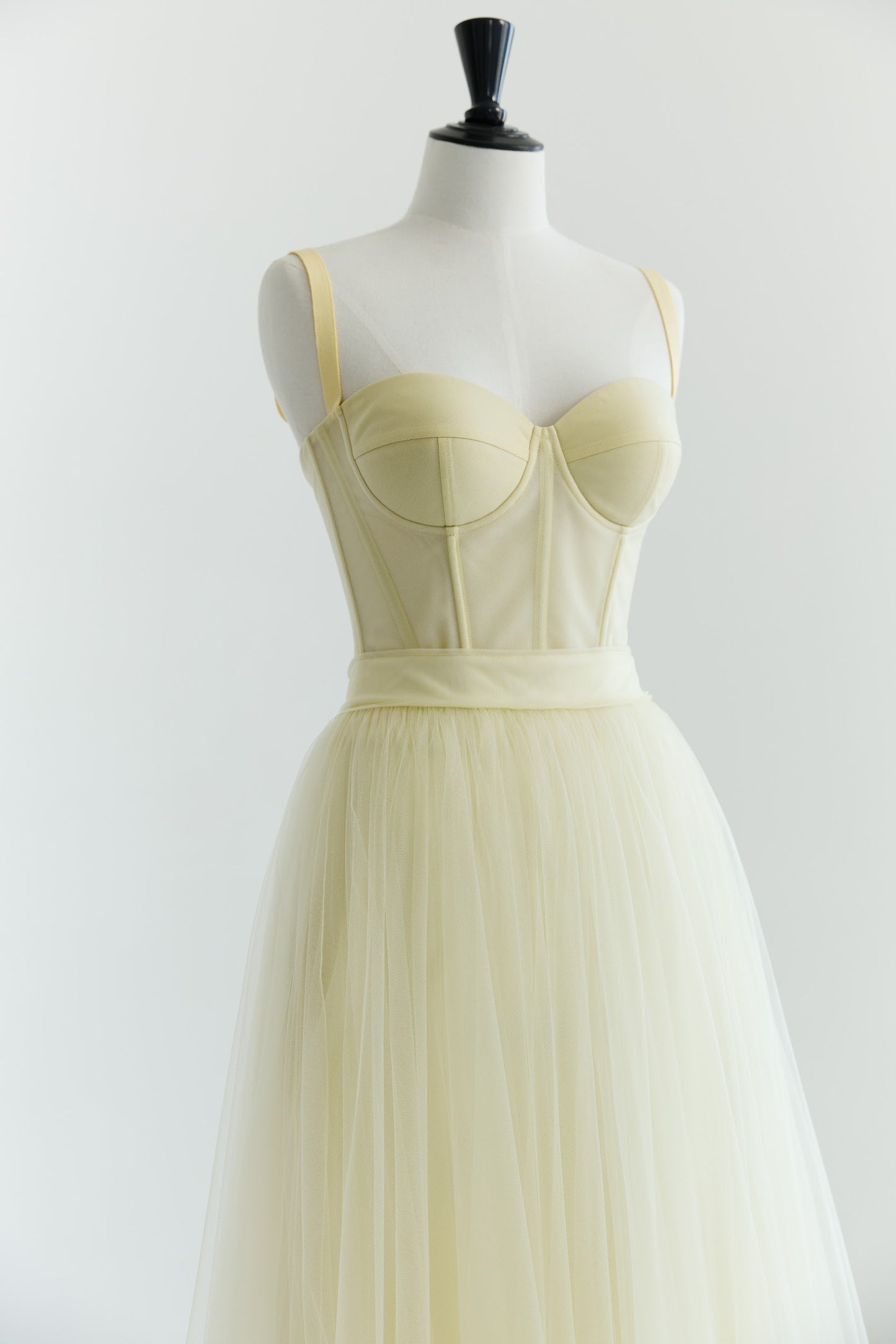 Her Timeless Tulle Butter Yellow Corset