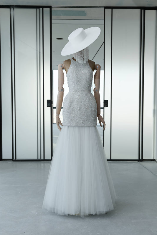 Her White Dramatic Maxi Skirt