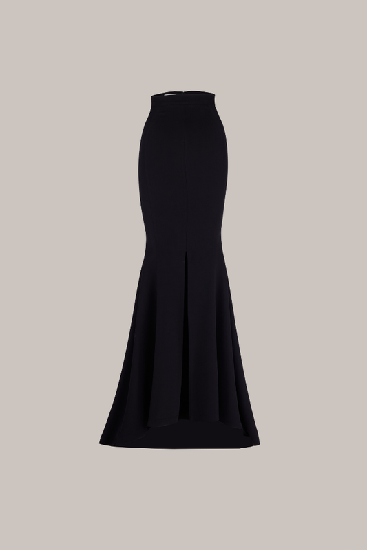Her High Waist Long Black Skirt