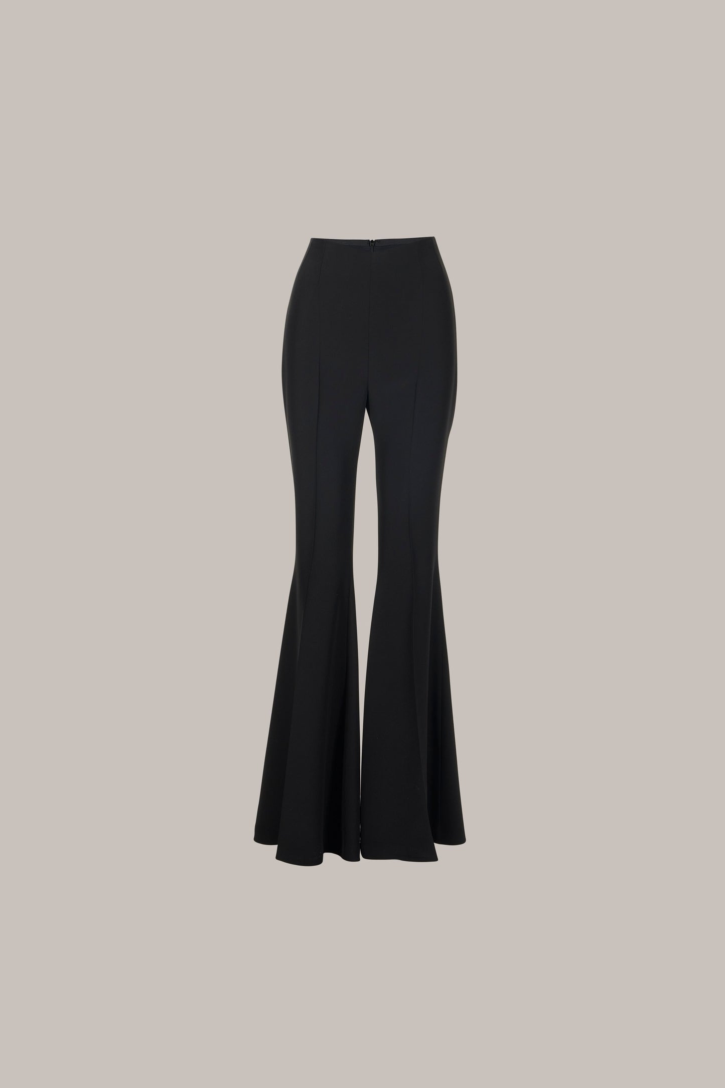 Her Black High Waist Bootcut Trousers Kristina Fidelskaya