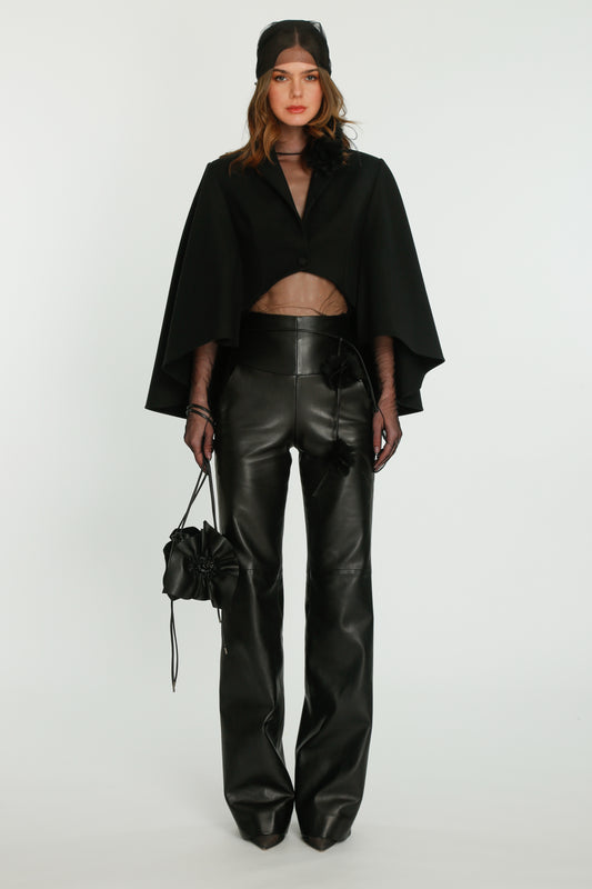 Dark Brown Leather Corset – Kristina Fidelskaya