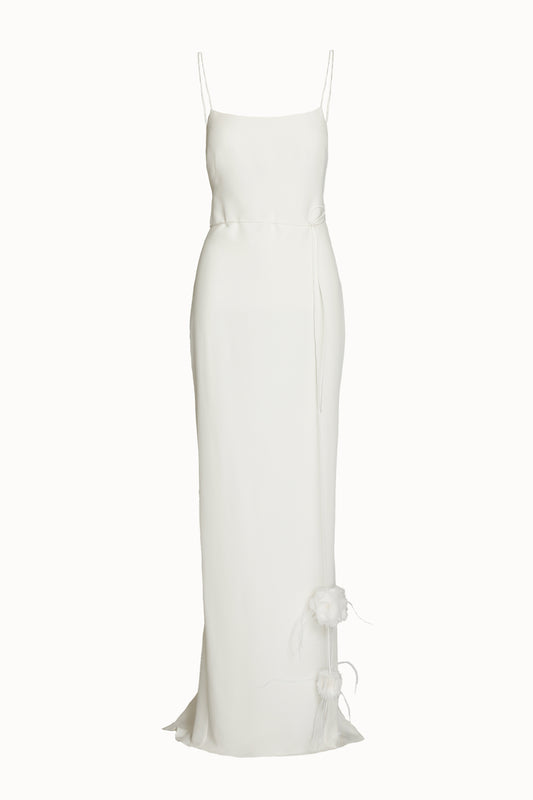White Long Cami Dress