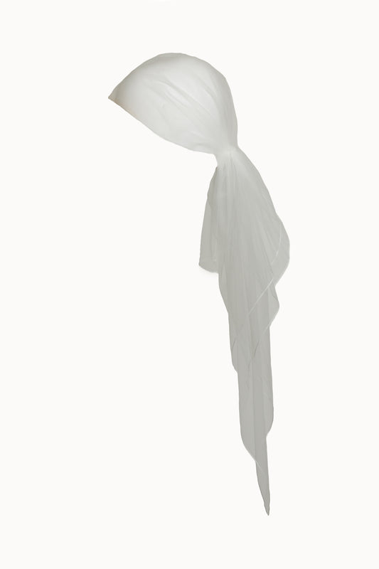 White Tulle Headscarf