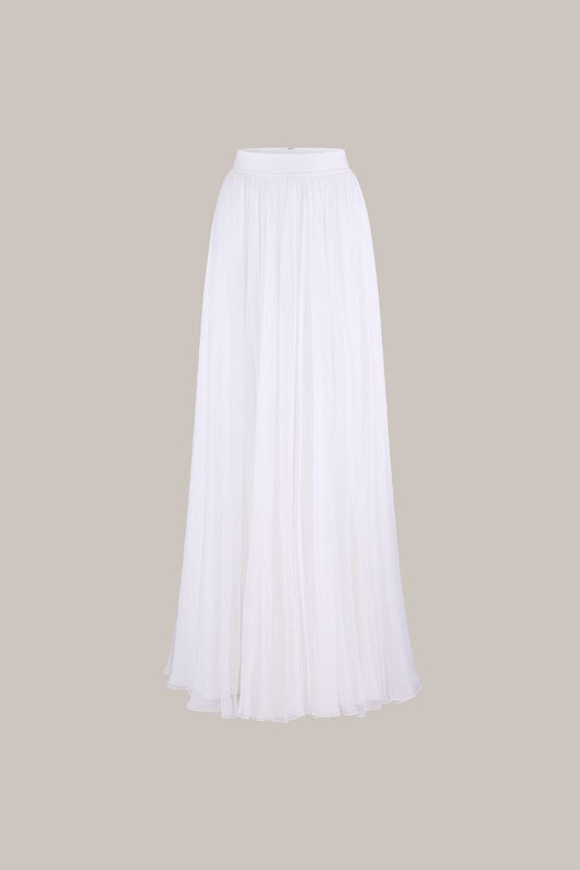 Her Off-white Full Fine Skirt