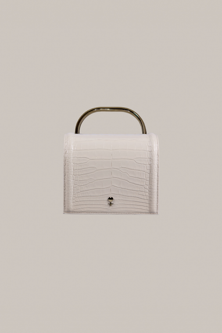 Her Anima Bag in White Crocodile