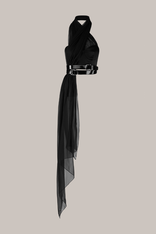 Her Halterneck  Black Top
