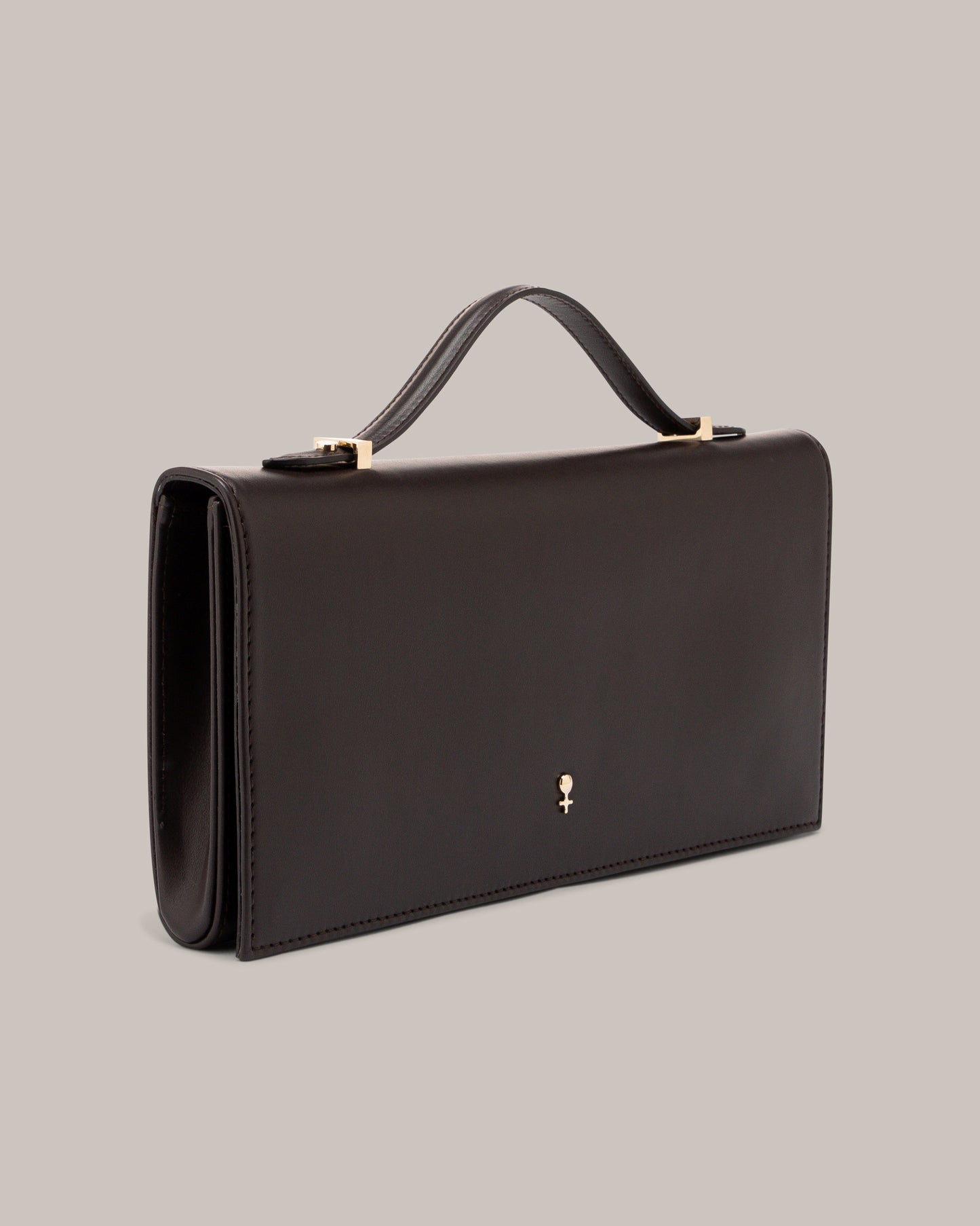 Her Brown Leather Bag