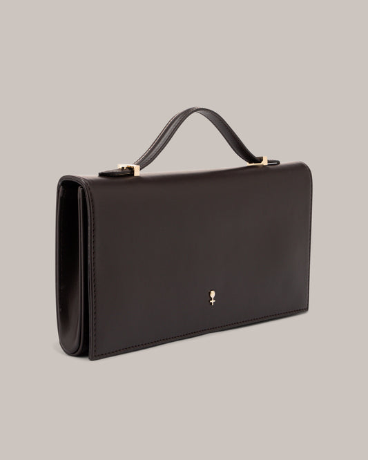 Her Brown Leather Bag
