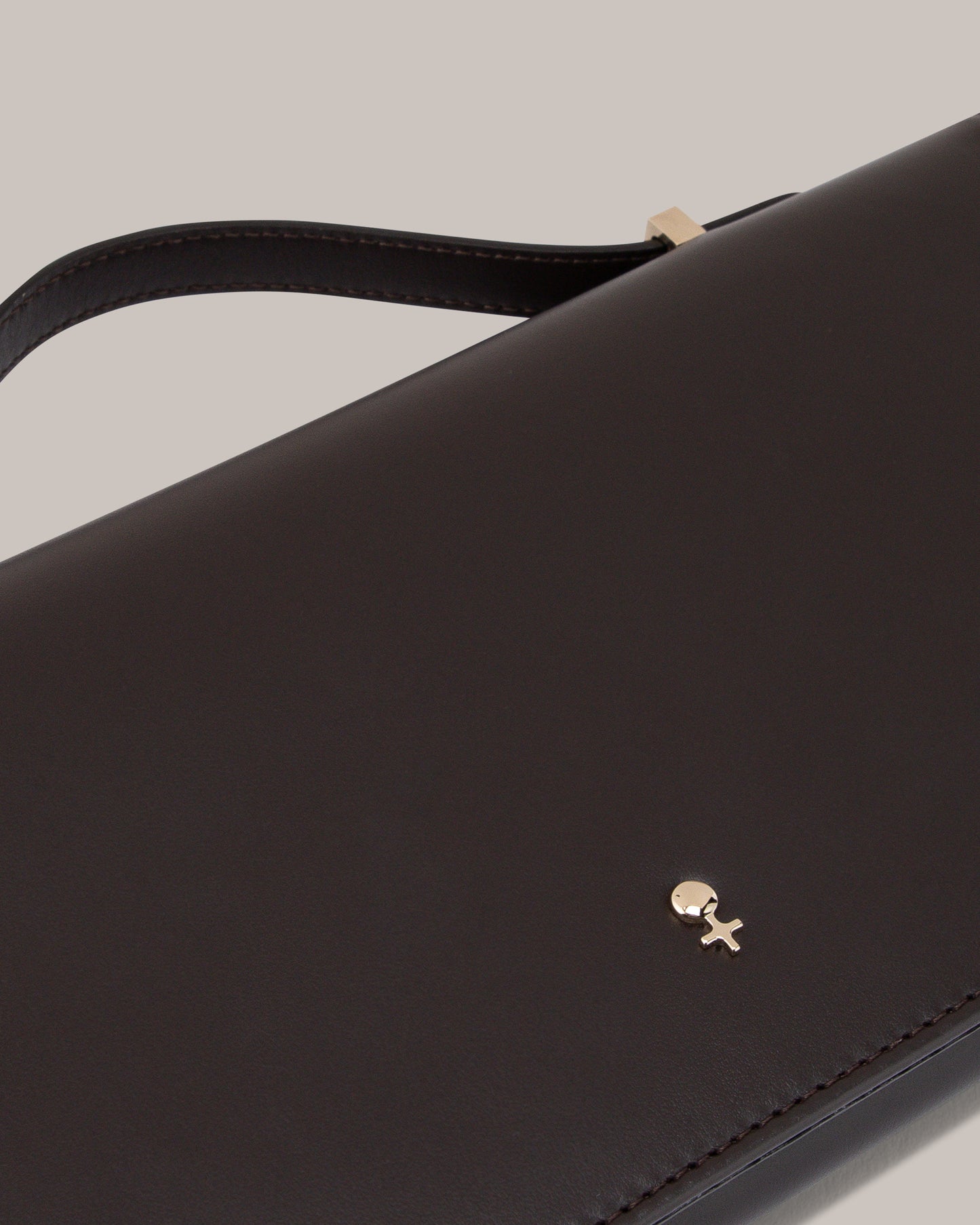Her Brown Leather Bag