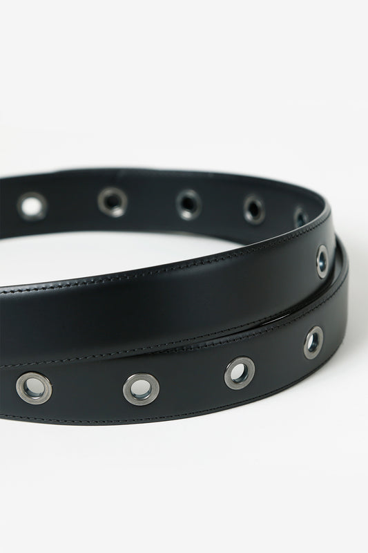 Her Wrap Around Leather Black Belt