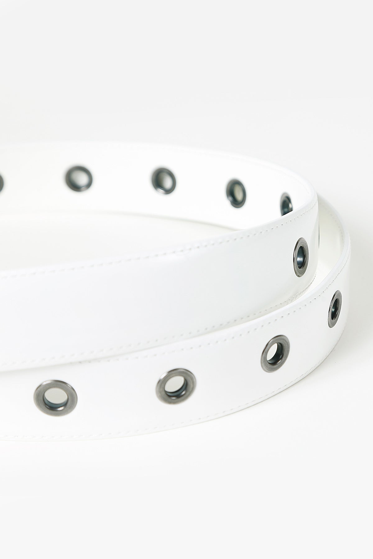 Her Wrap Around Leather White Belt