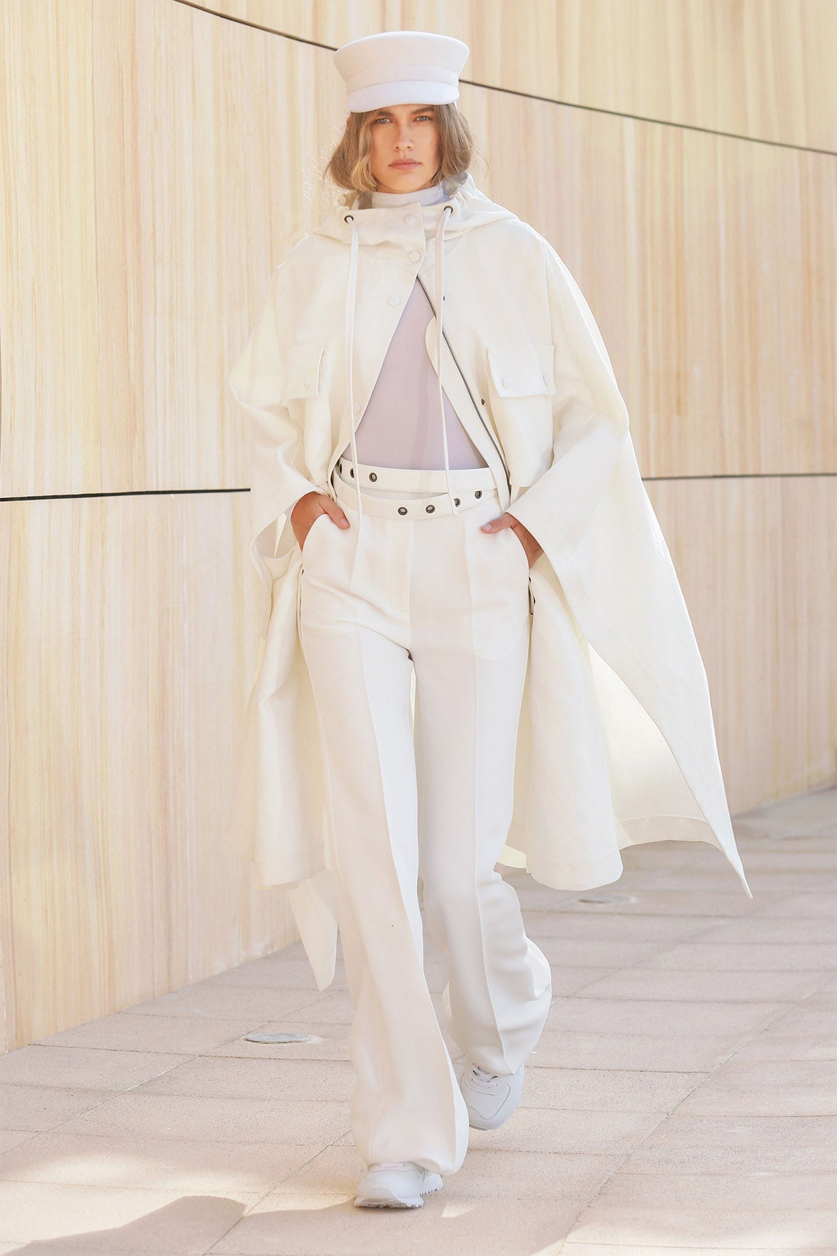 Her Wrap Around Leather White Belt
