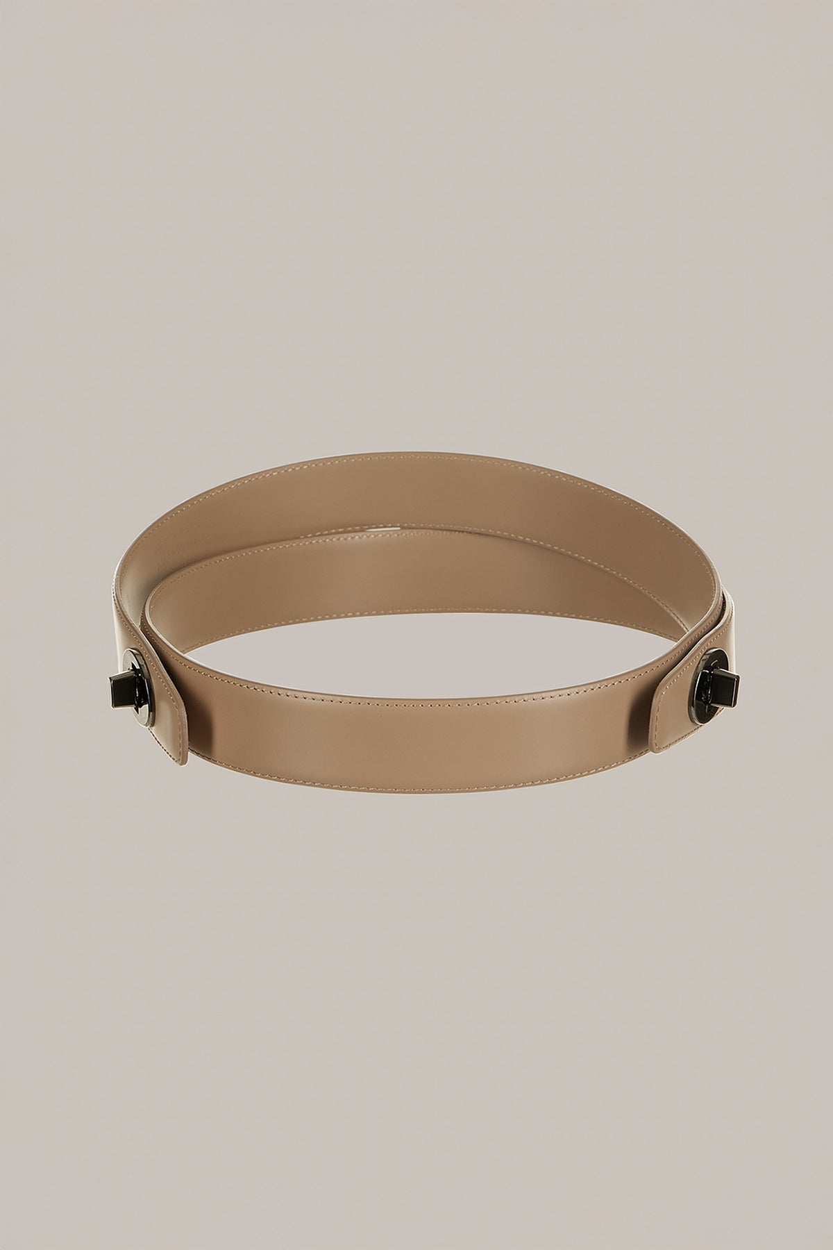 Her Nappa Leather Beige Belt
