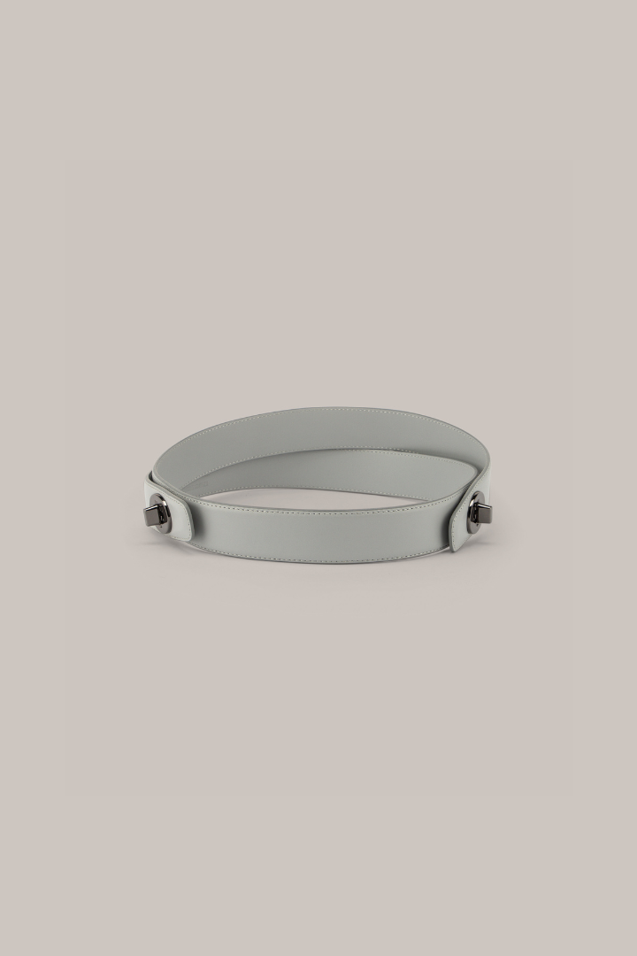 Her Nappa Leather Grey Belt