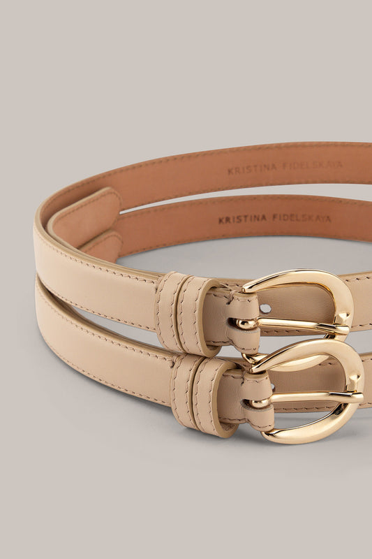 Her Beige Twin Belt