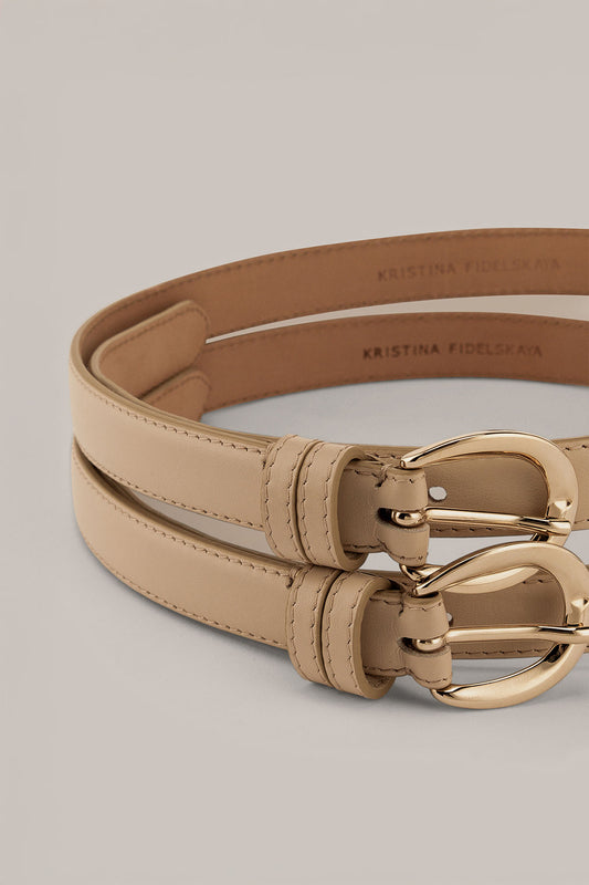 Her Beige Twin Belt