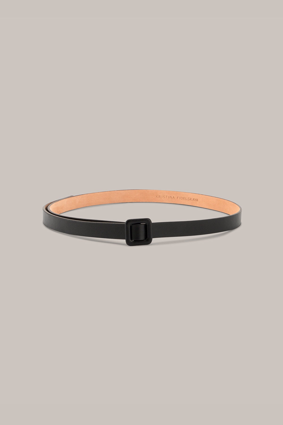 Her Black Thin Belt