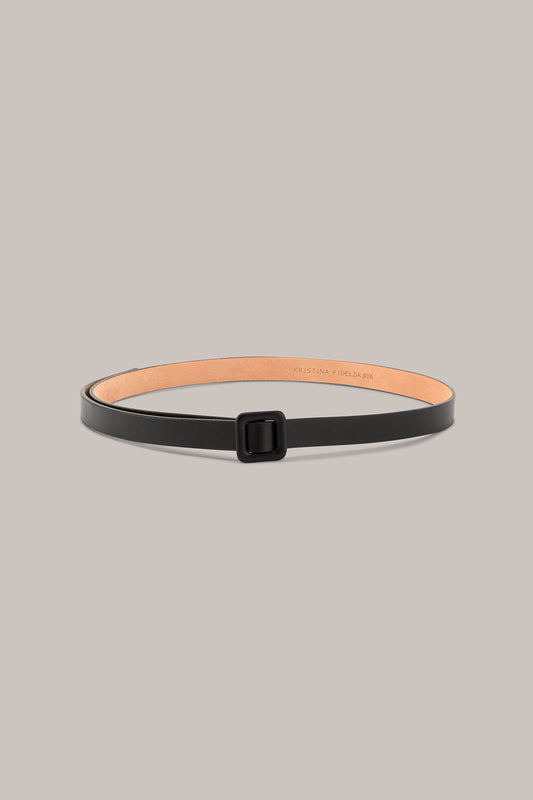 Her Black Thin Belt