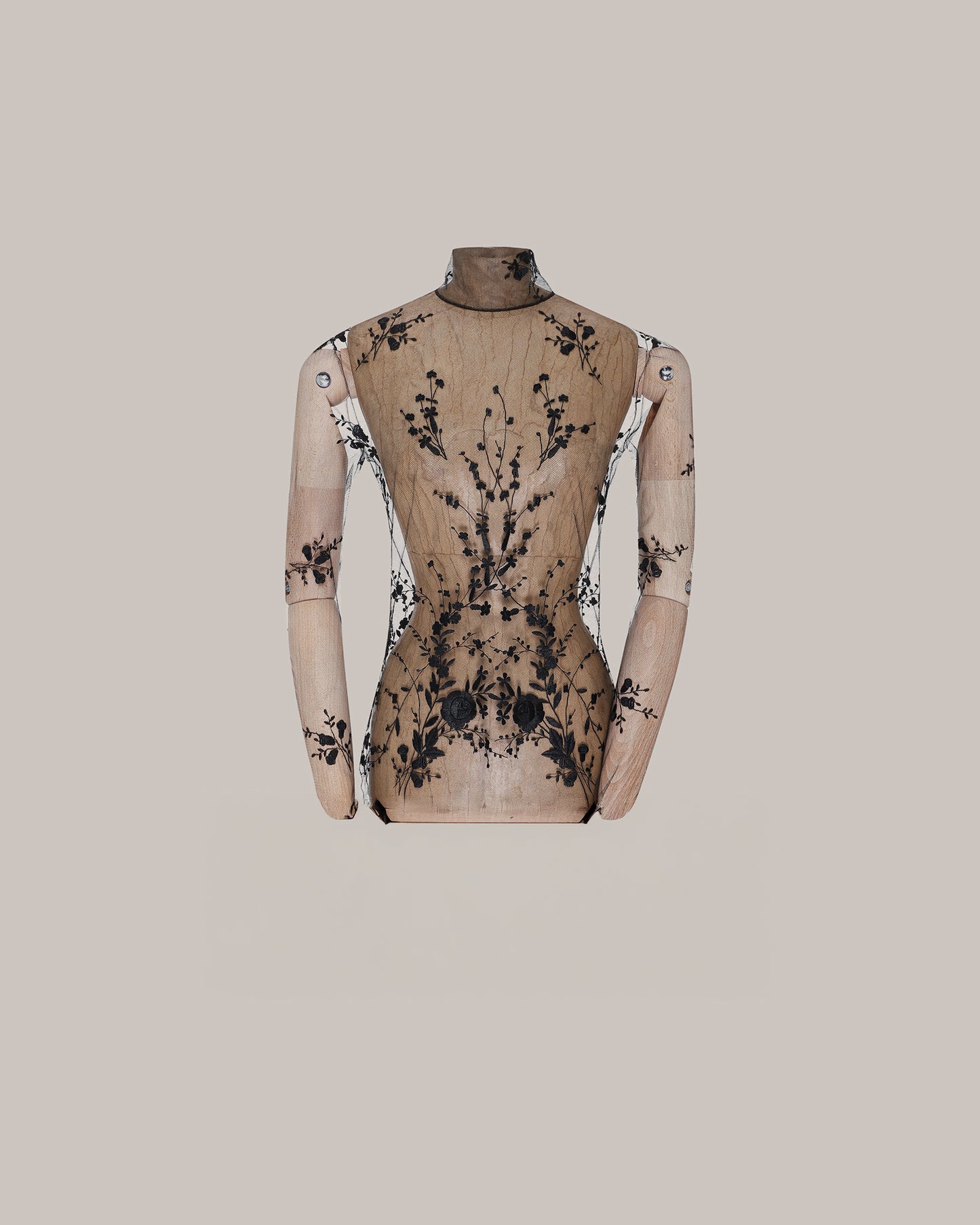 Her Turtleneck Tulle Jakob Schlaepfer Black Top