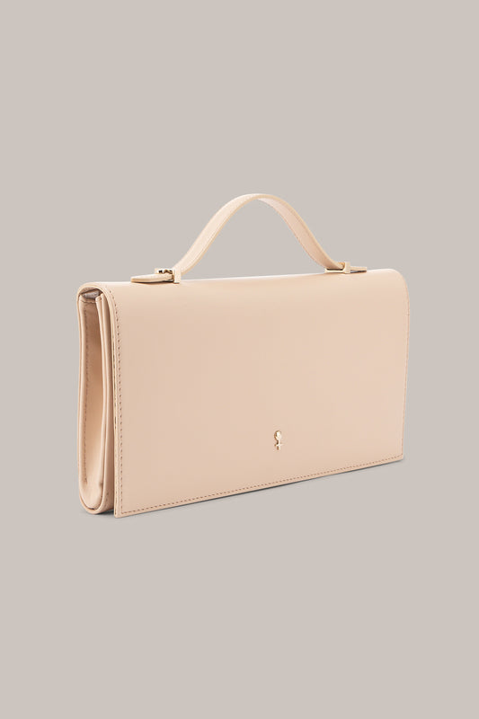 Her Beige Leather Bag