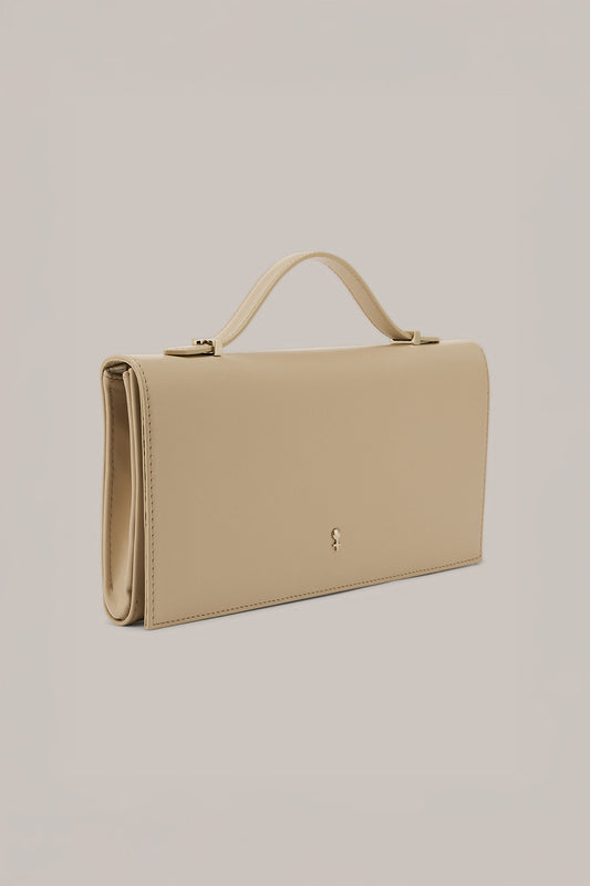 Her Beige Leather Bag