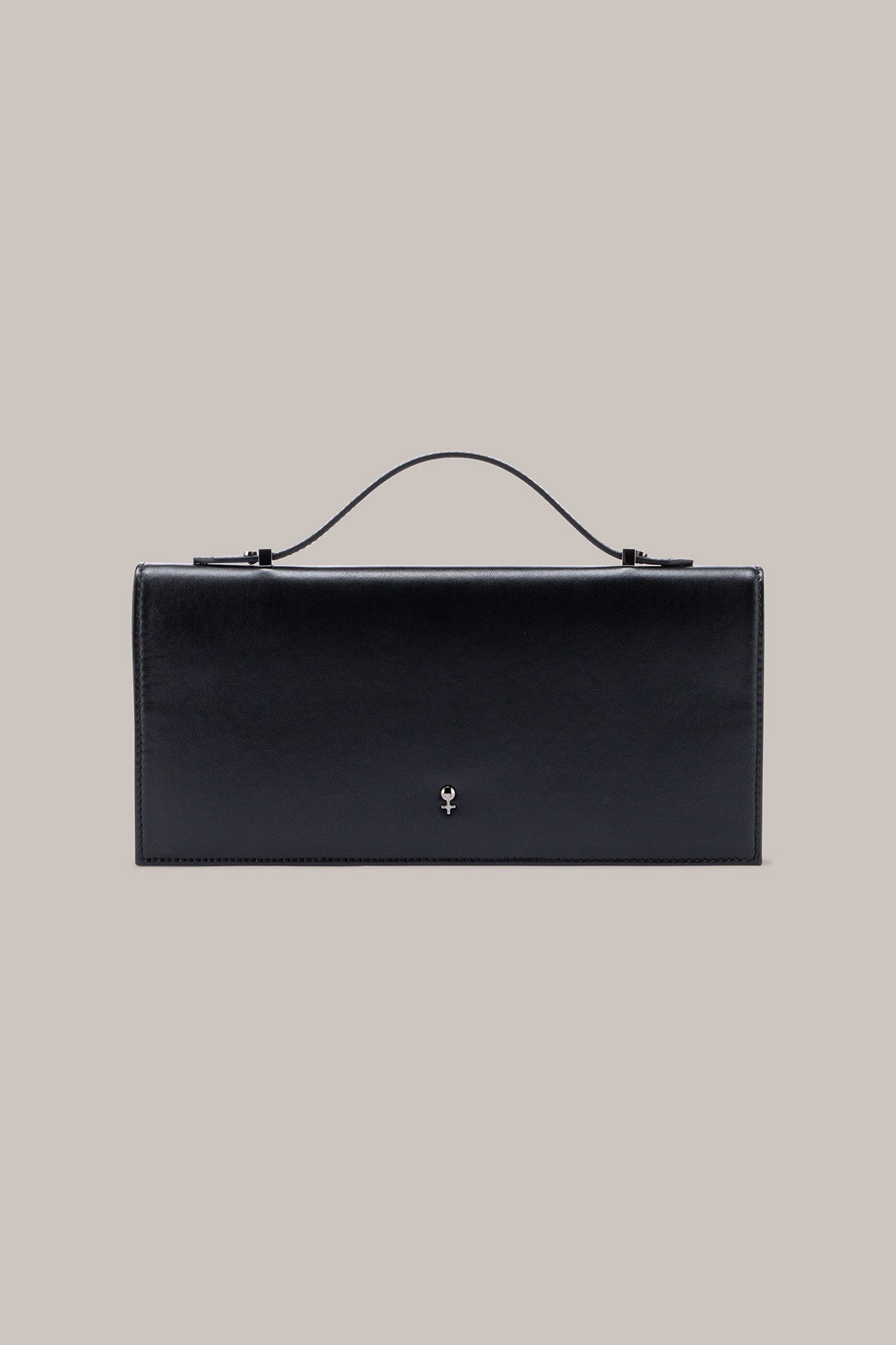Her Black Leather Bag