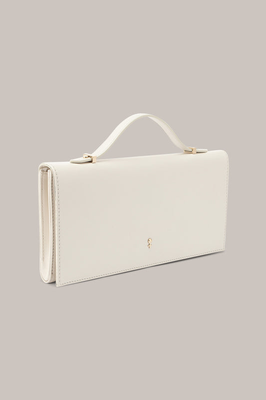 Her White Leather Bag